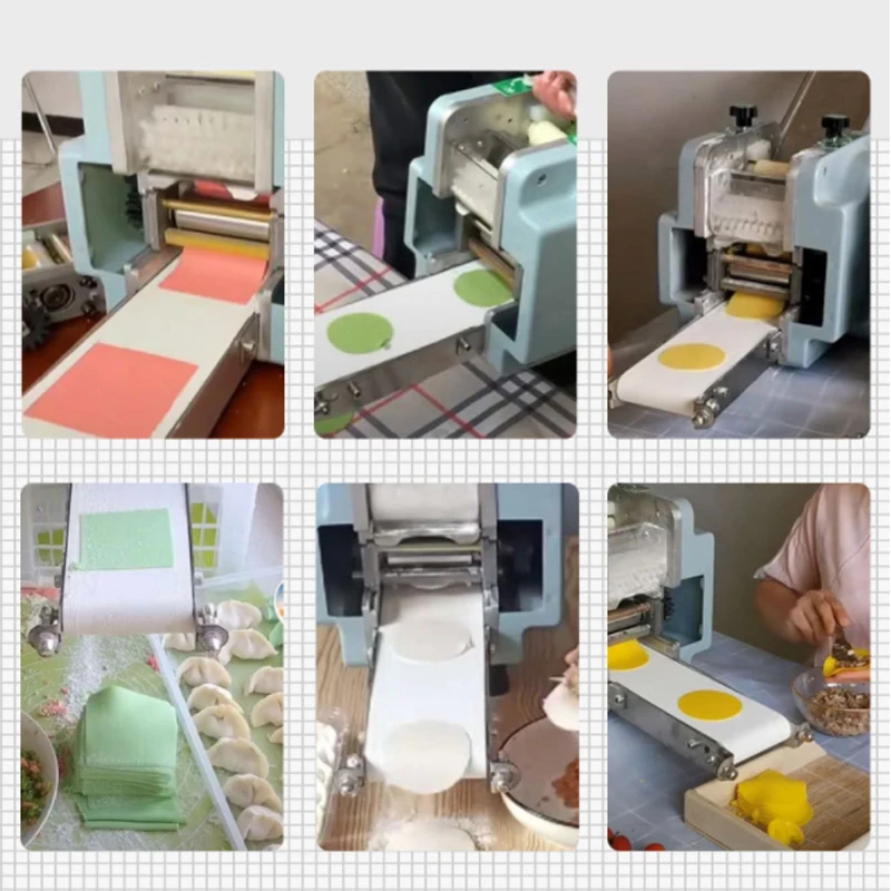 Wonton Wrapper Dumpling Machine Automatic Slicing Machine Dumpling Wrapper Machine Commercial Home Packaging Mold FoodProcessor