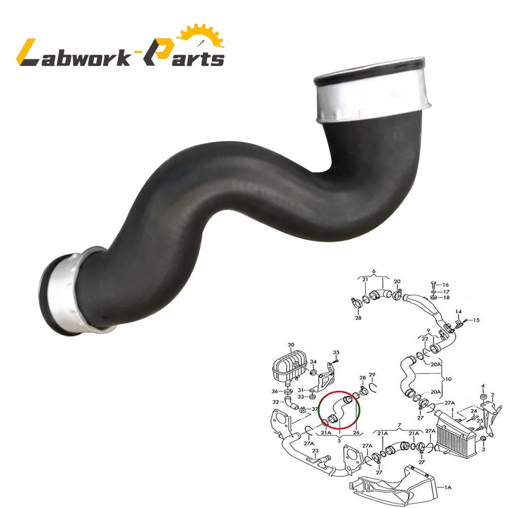 

INTERCOOLER TURBO HOSE PIPE FIT FOR PASSAT VW SKODA SUPERB 1.9 TDI 3B0145828G UK