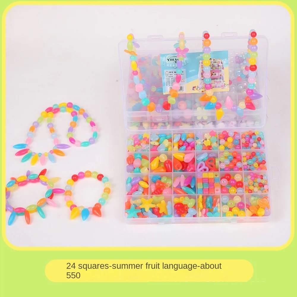 Handgemachtes DIY-Perlenspielzeug für Kinder DIY-Spielzeug-Aufbewahrungsbox DIY Handgefertigtes Perlenspielzeug Perlenproduktionsmaterial DIY-Perlen-Bastelset