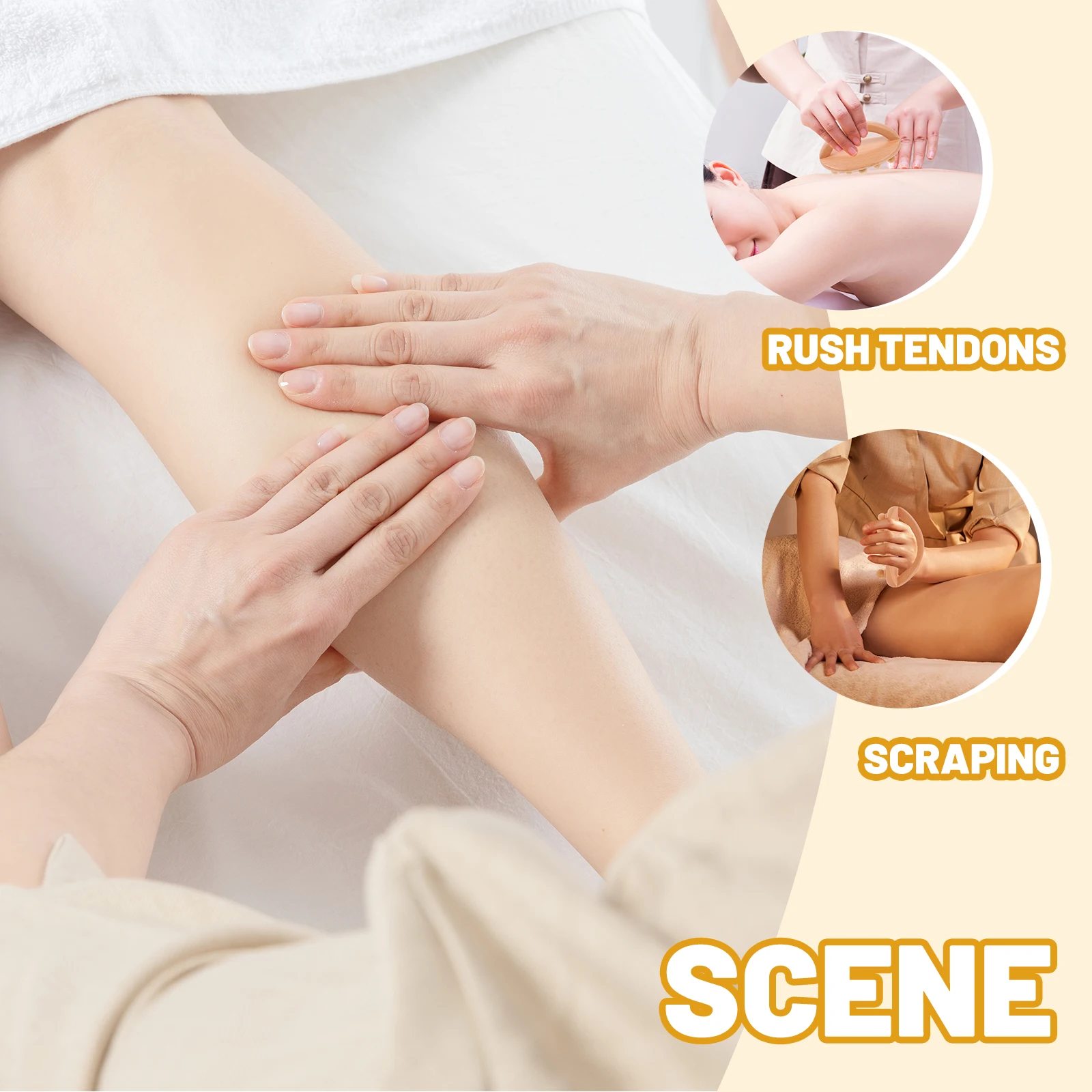 

Meridians Massage Brush Wooden Handheld Roller Tool For Deep Tissue Relief Portable Body Massager Neck Shoulder Back Legs