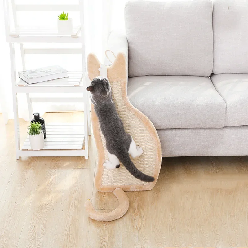 

Cat Scratch Board Nest Vertical Hanging Sisal Wear Resistant Durable Claw Toy Cat Supplies Scratch Board Cat Accessories