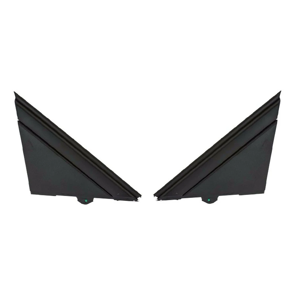 Car Left & Right Door Mirror Flag Cover Molding Triangle Cover