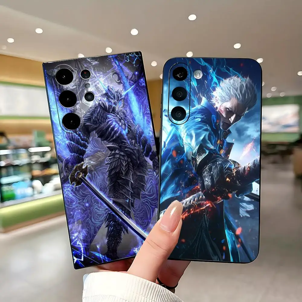Game Devil May Cry Cool Phone Case For Samsung Galaxy S26 S25 S24 S23 S22 S21 Plus Ultra Fold A Soft Black view 3