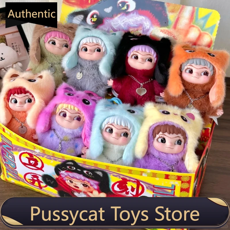 

Cute WAKUKU ON A ROLL Series Blind Box Toys Surprise Mystery Box Mini Wakuku V3 Anime Figures Bag Pendant Gift Collectible