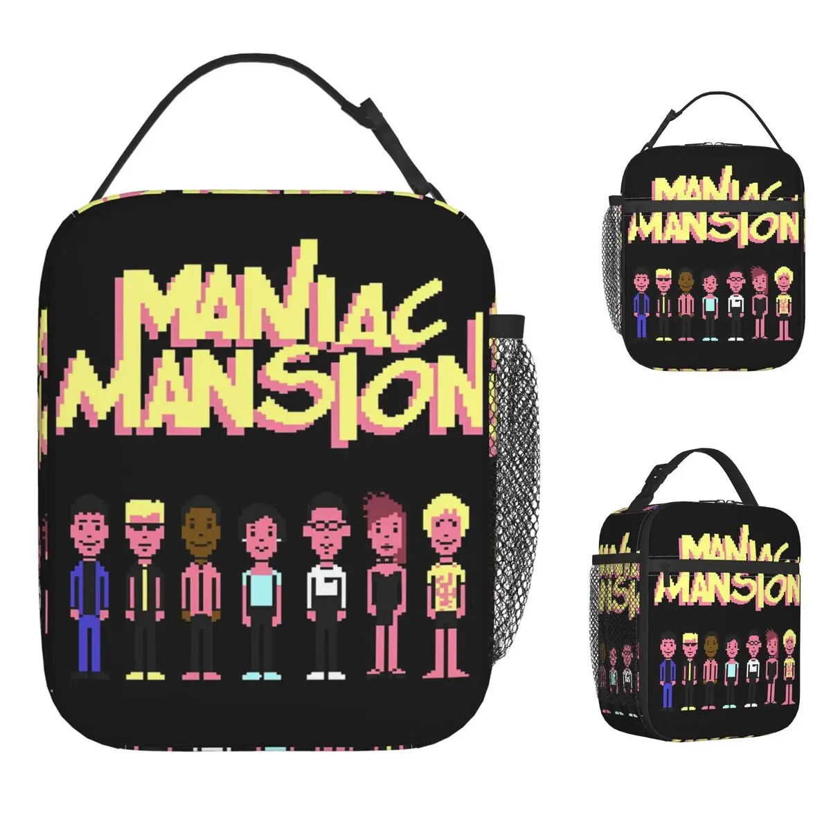

Maniac Mansion C64 Crew с названием сумка для обеда удобный ланч-бокс женская дизайнерская сумка-холодильник для отдыха водонепроницаемая сумка для еды