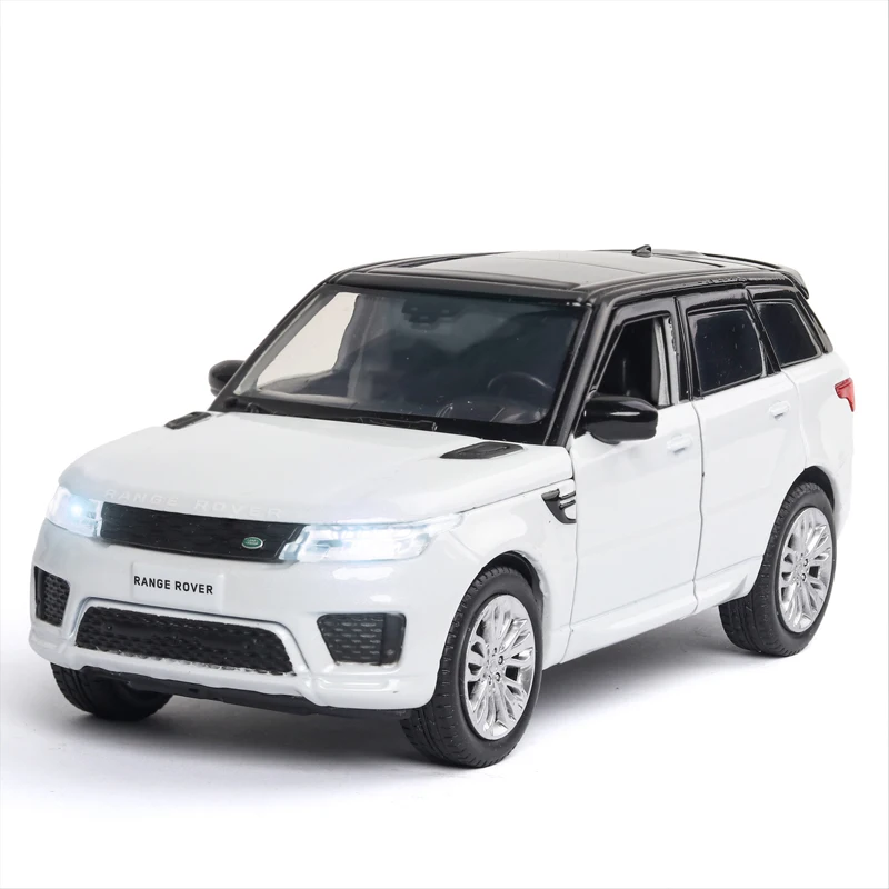 1:32 Land Range Rover Sport SUV Diecast Car Model Pull Back Metal Toy Vehicles Alloy Toy Car For Children Gift Collection