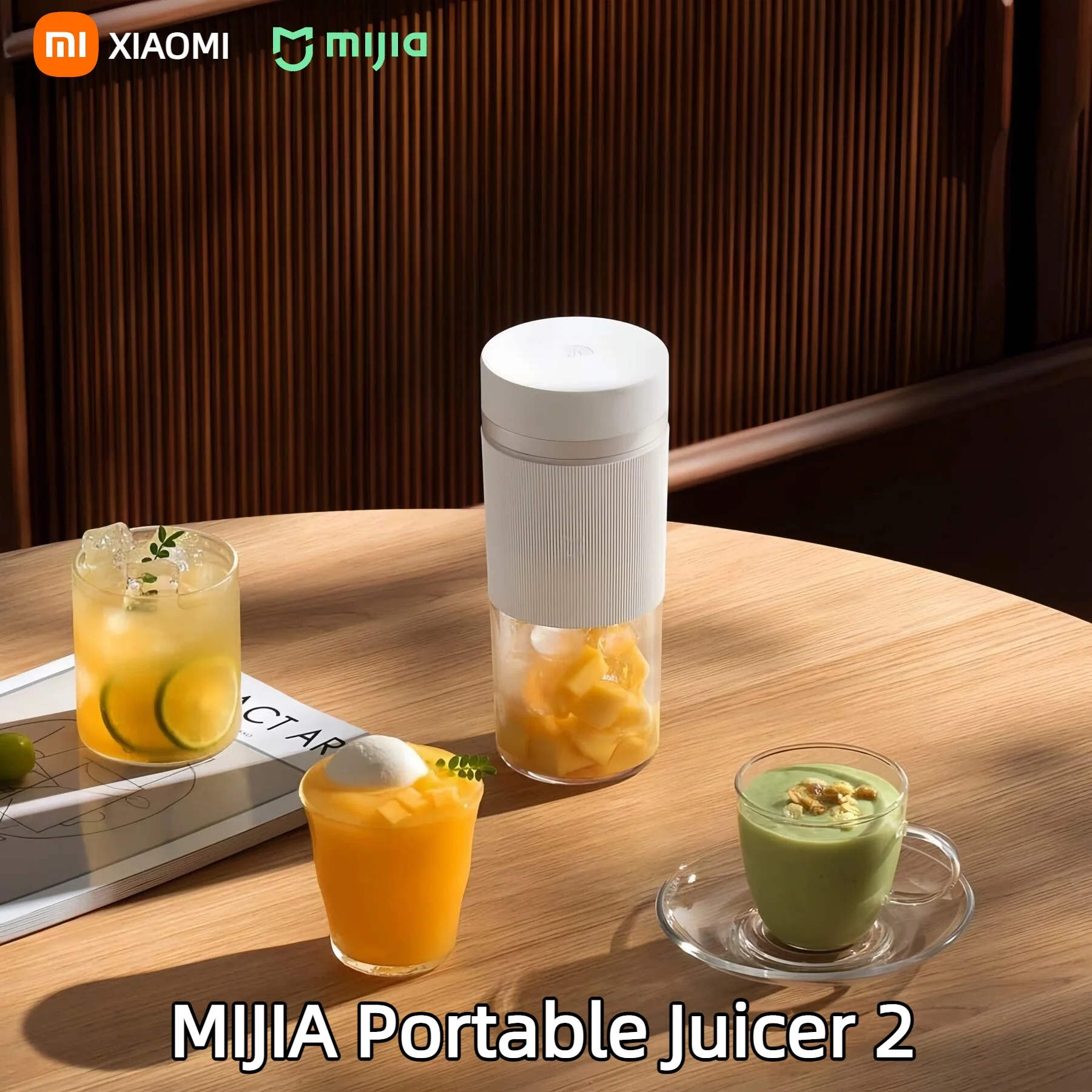 

НОВАЯ портативная соковыжималка Xiaomi Mijia 2, автоматическая соковыжималка для фруктов, зарядка типа C, автоматическое полоскание, бытовая соковыжималка емкостью 300 мл