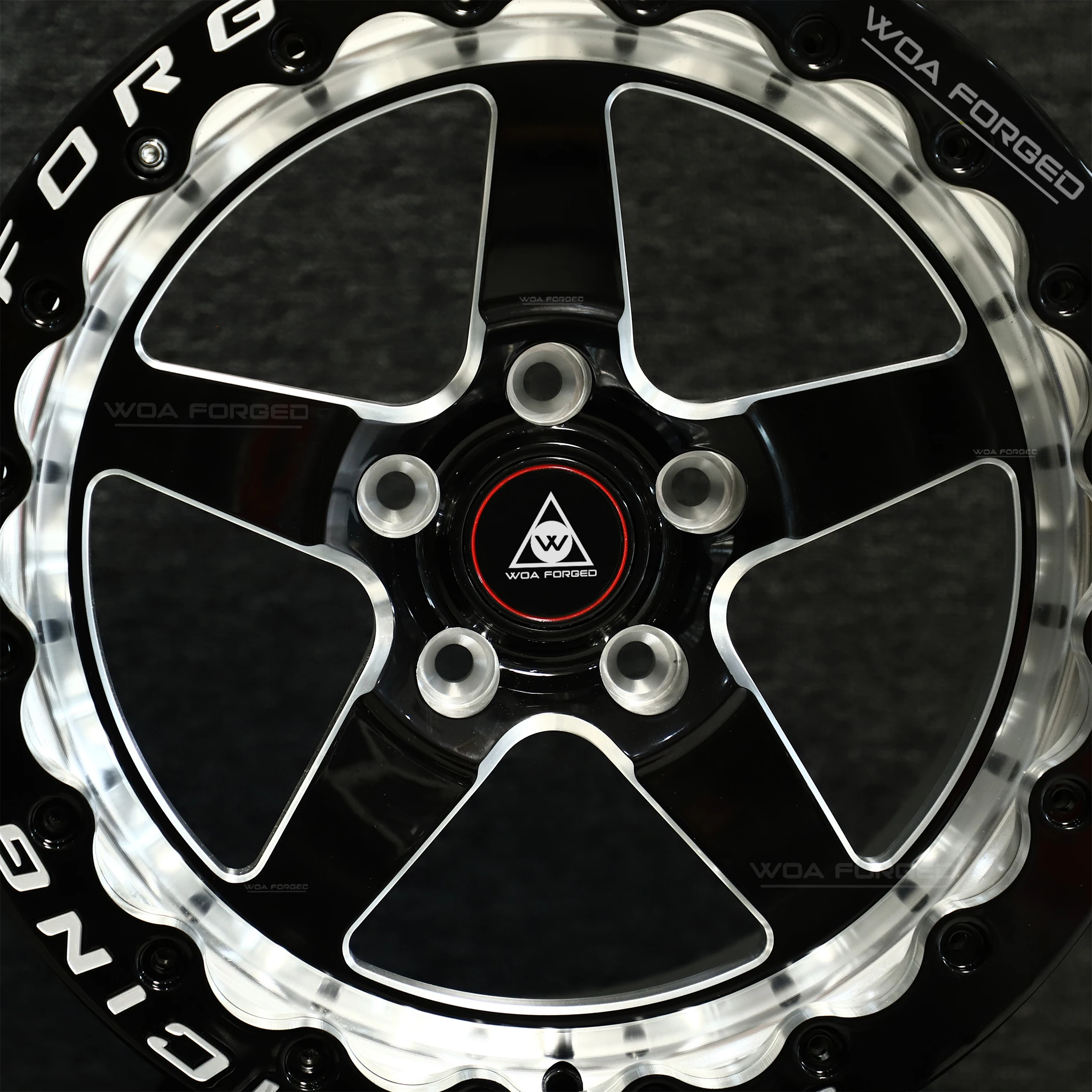 

Customized 6061T6 16-24 Inch Polished Brushed Carbon Fiber Beadlock Forged Wheels 5x112/5x120.65/5x114.3/5x120 for Retrofit/