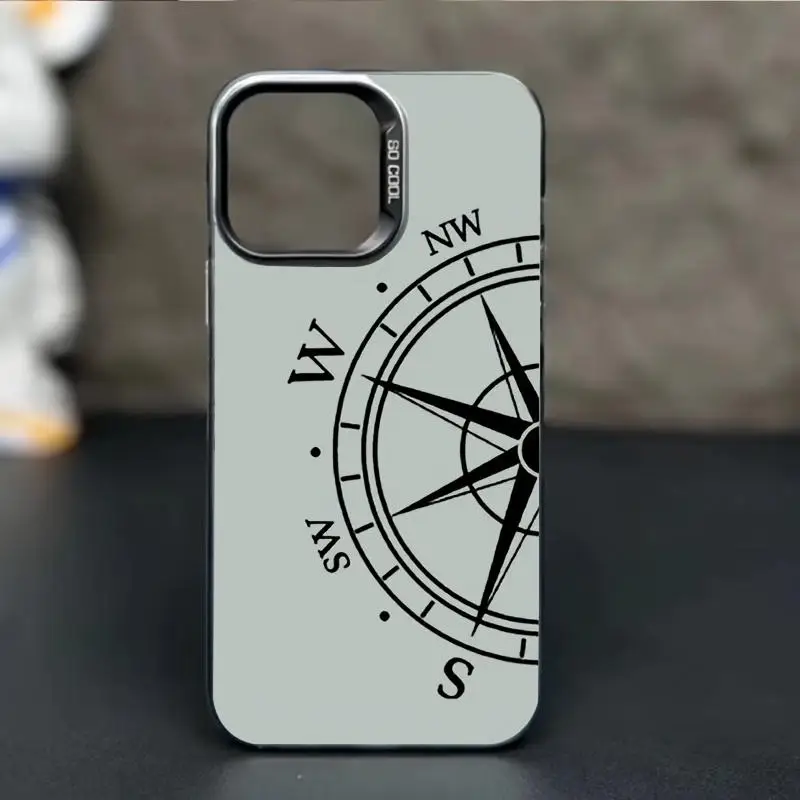 

Phone Case For Samsung Galaxy S23 S25 S24 Ultra S22 S21 FE Plus A54 A55 A53 A16 A35 A34 A33 A15 Compass Sketches Hard PC Funda
