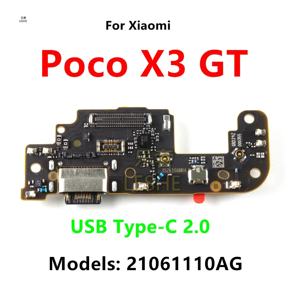 Док-станция USB Type-C 2.0 мощностью 67 Вт для Xiaomi Poco X3 GT гибкий кабель зарядки микроплата 21061110AG
