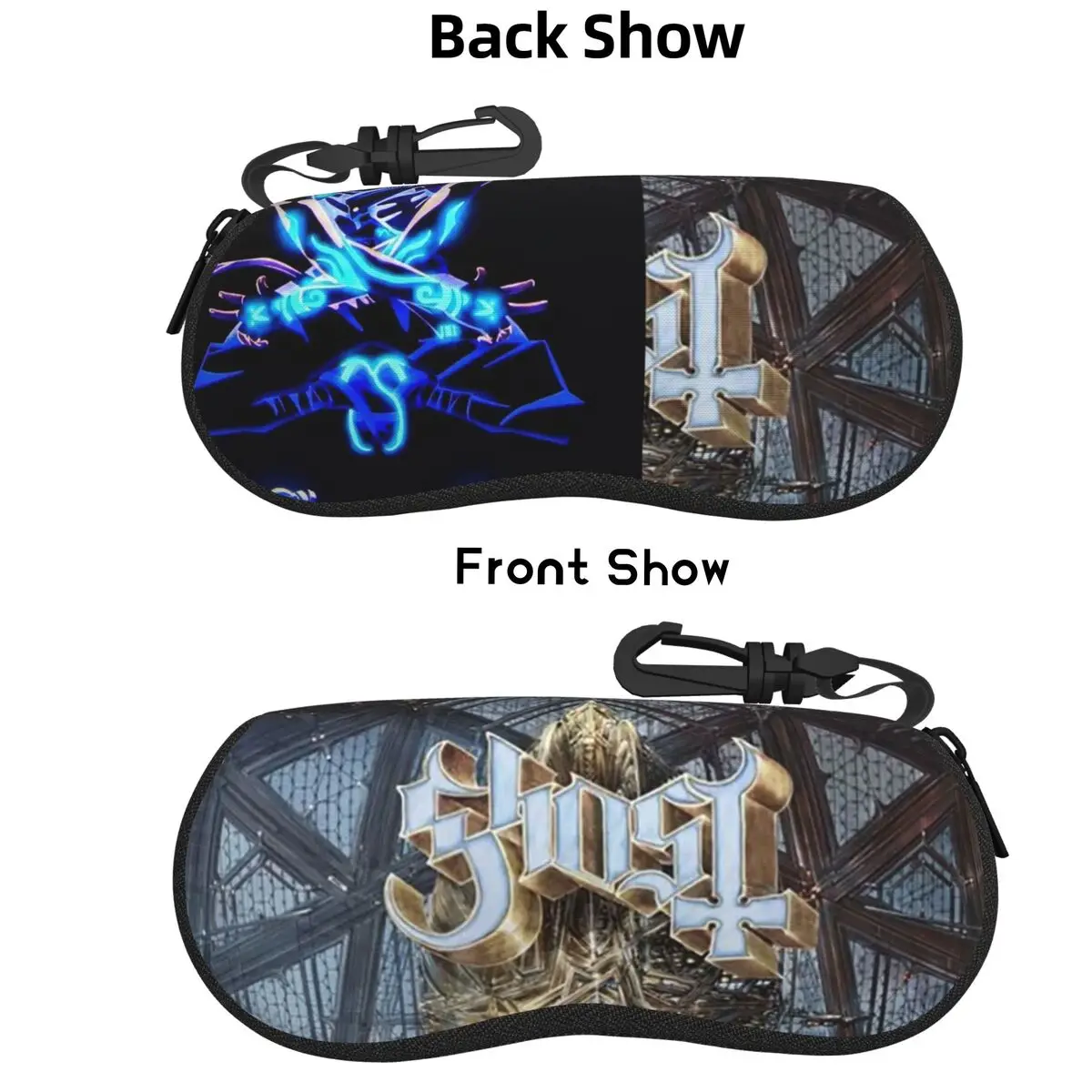 

IMPERA Ghost Heavy Metal Band Shell Glasses Case Protective Sunglasses Box Women Men Soft Eyeglasses Bag Pouch