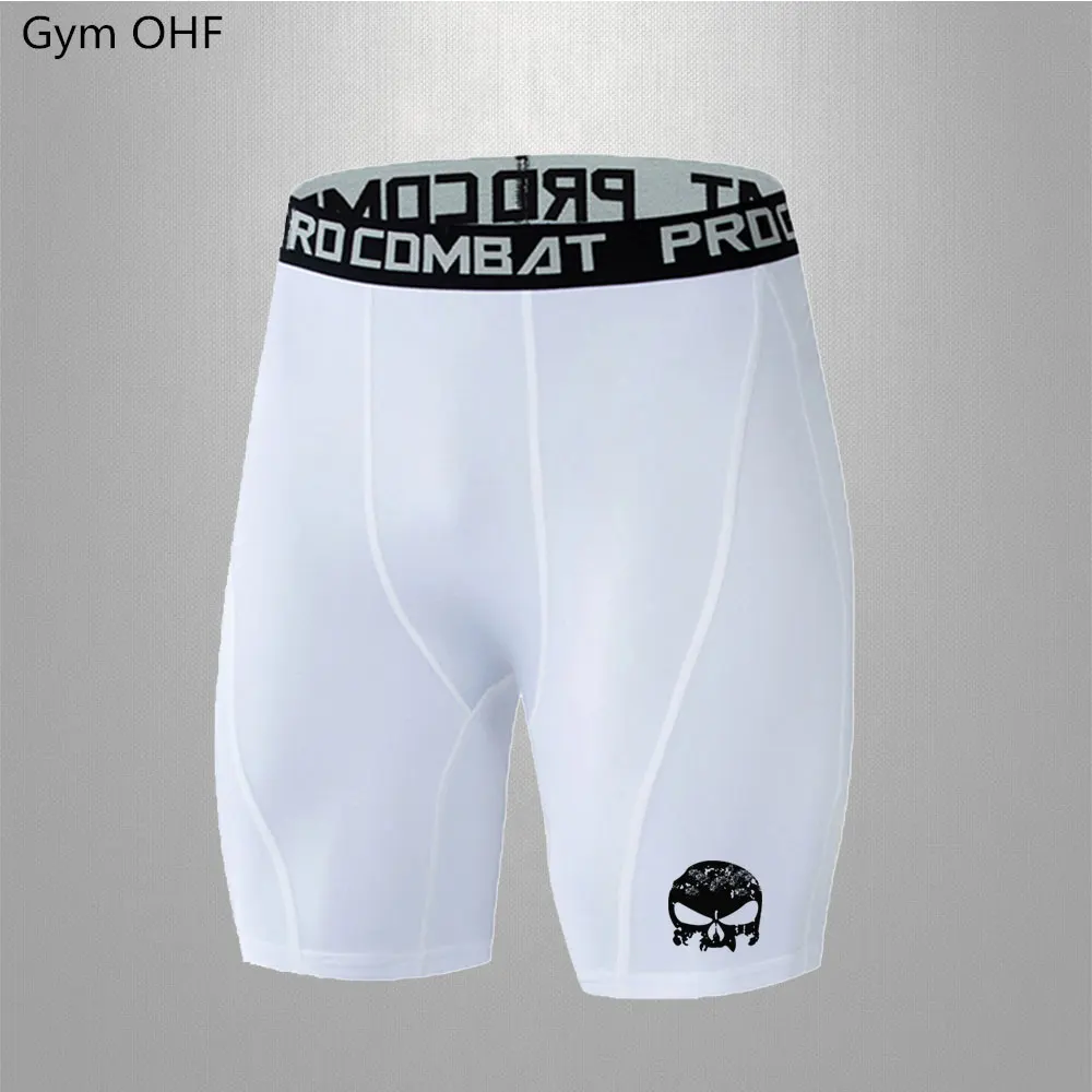 Men Shorts Gym Shorts Compression Running Short Sport Training Quick-Drying Bottoms Printing Fitness Jogging Workout Short Pant