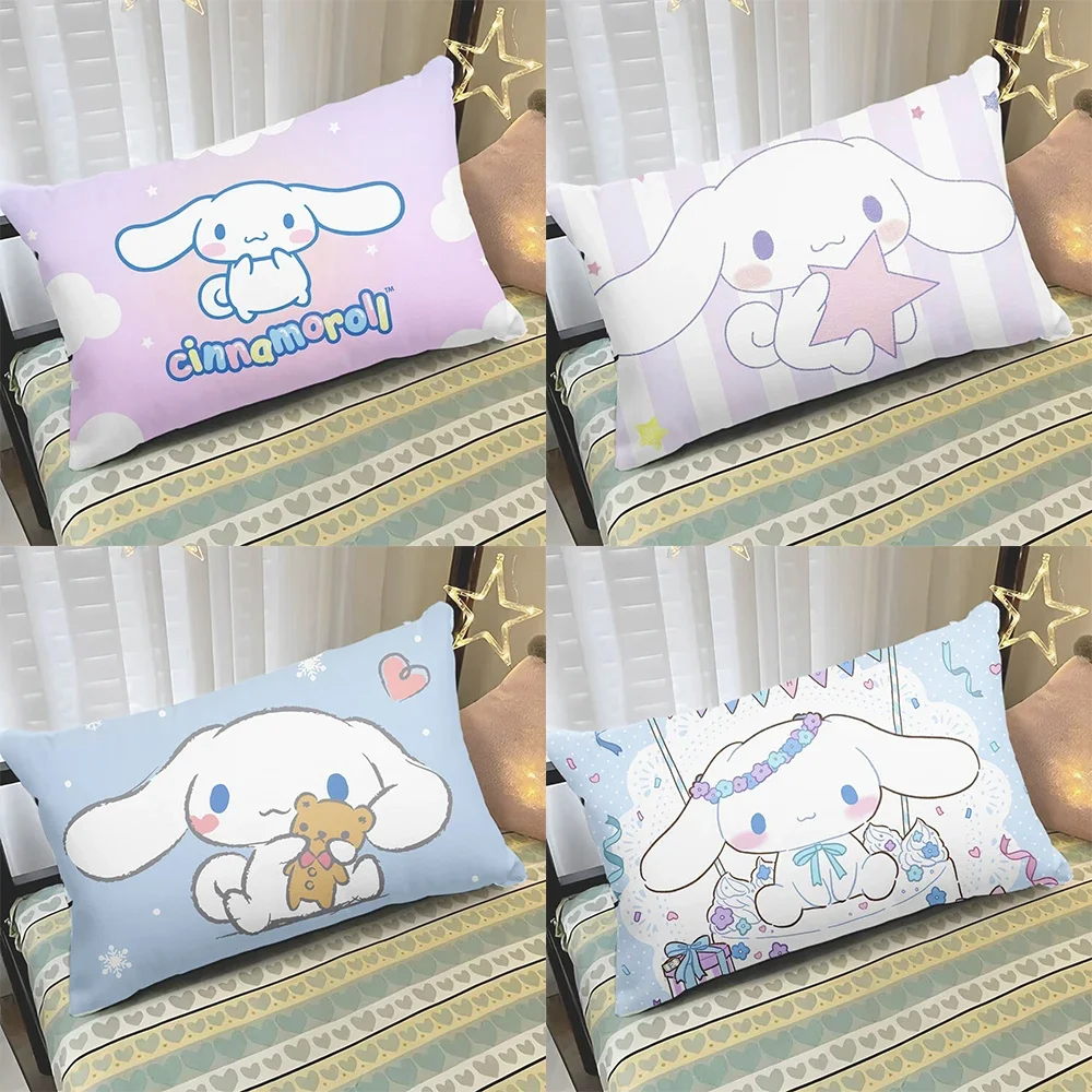 Sanrio ปลอกหมอนลายการ์ตูนอบเชยสุนัขน่ารัก Q ปลอกหมอนสำหรับเด็กนักเรียนปลอกหมอนนอนโซฟาตกแต่งบ้านห้อง