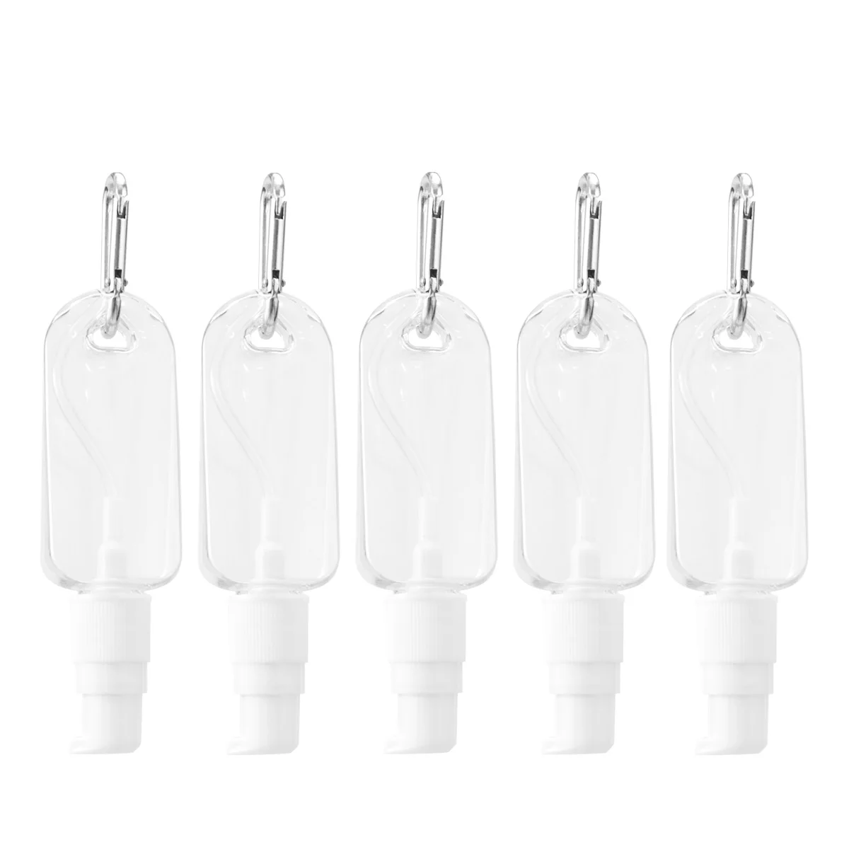 

5 Pcs Hand Bottle Bottls for Women White Plastic Refillable Bottles