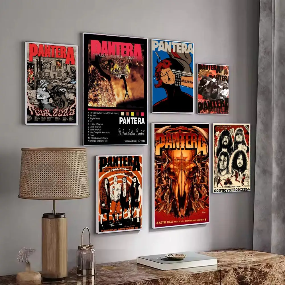 Classic Band Album P-Pantera Poster Decorative Wall Art Stickers Mural Photo Print for Home Living Room Hallway Decor view 2