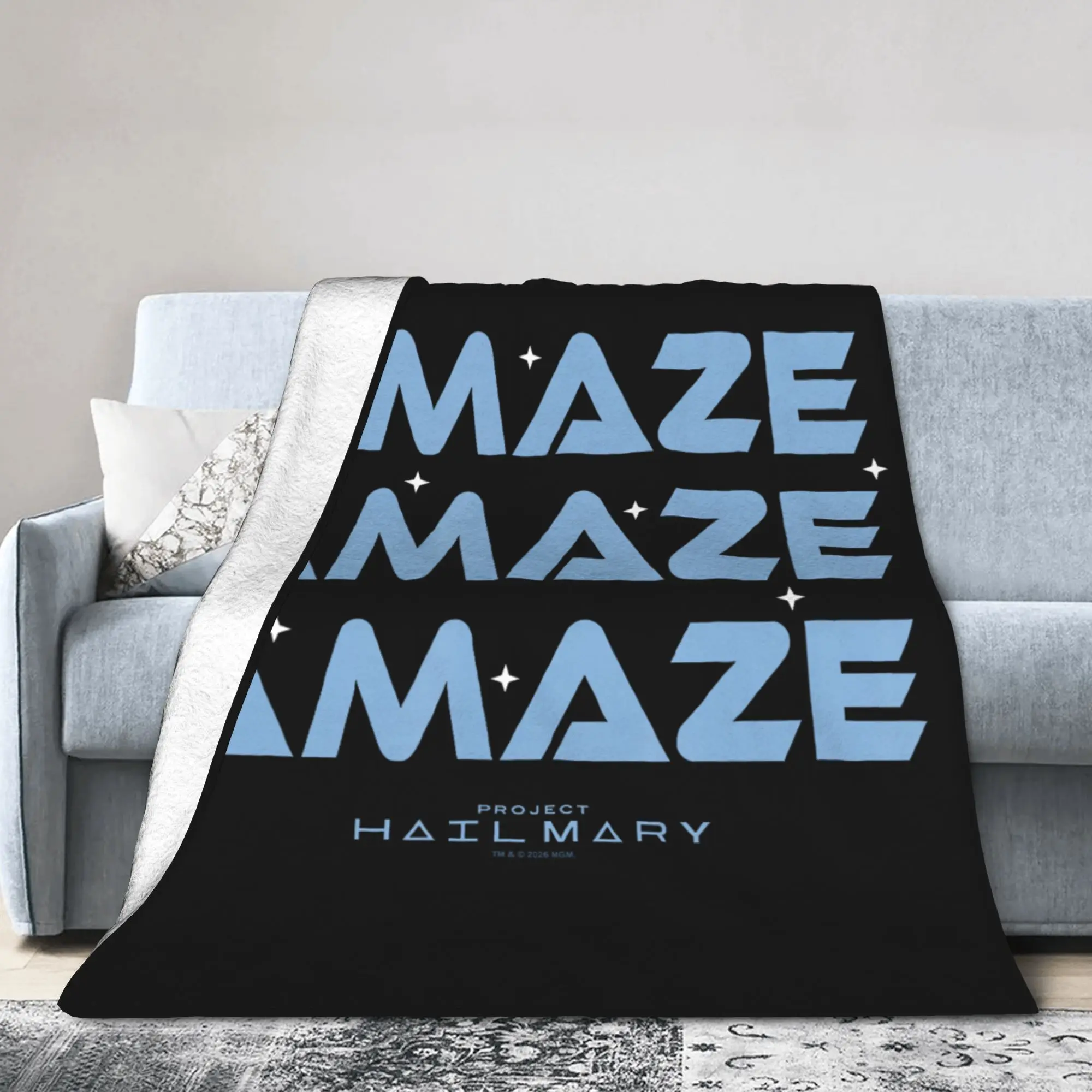 

Пледы-постеры Project Hail Mary Amaze Repeat: Забавные дышащие фланелевые пледы для кровати, гостиной, осени/зимы, путешествий