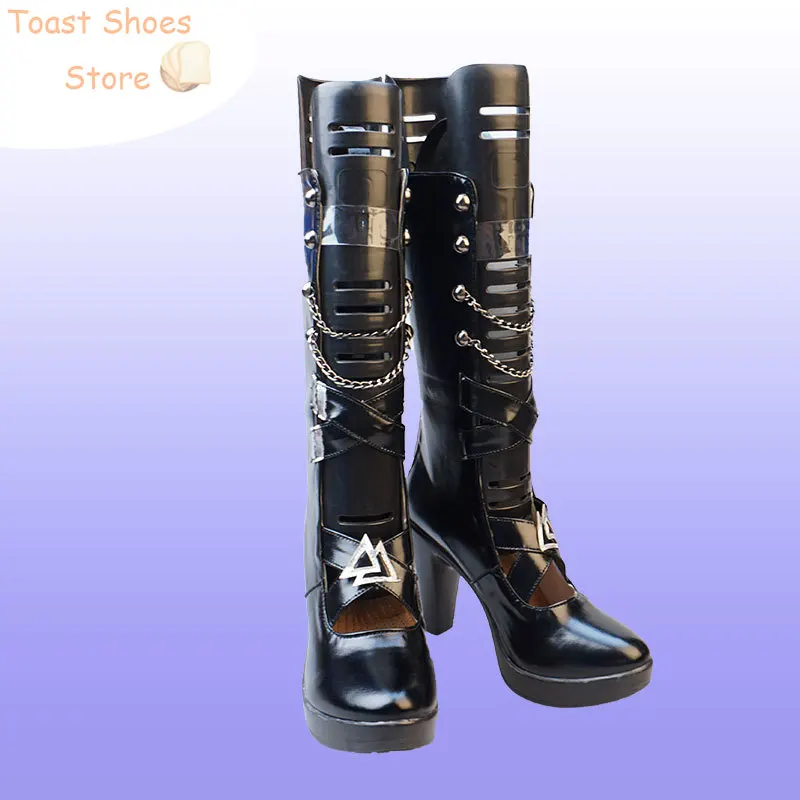 Zapatos de cuero PU para Cosplay, botas de juego Arknights Specter the Unchained, utilería para Halloween y Carnaval