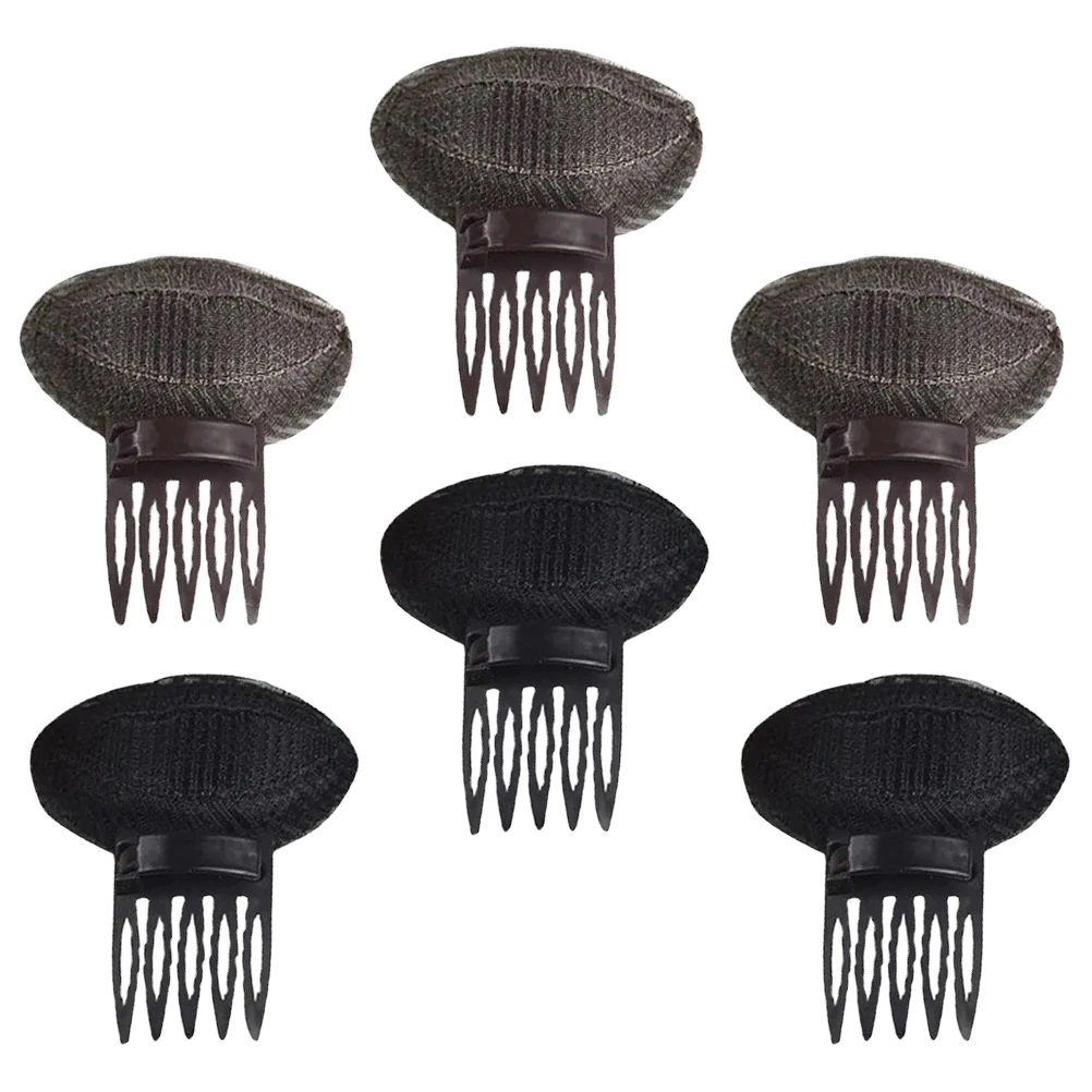 

6pcs Bump Inserts Volume Enhancer Invisible Hair Pads For Women Girls Anti-Slip Hair Bump Combs Clips Styling Tool For Extra
