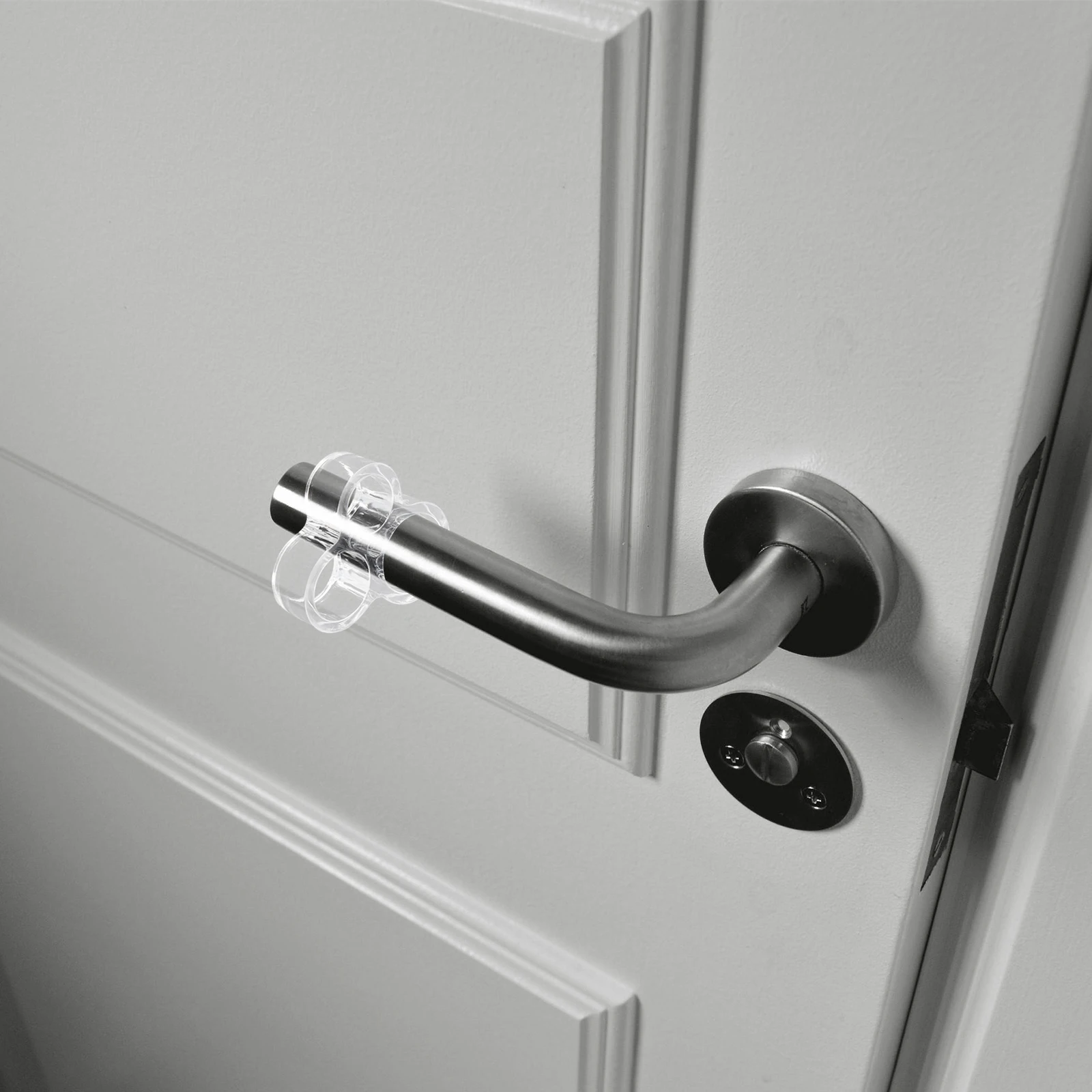 

4pcs Silicone Door H Cover Transparent Safety Knob Bumper Child Proof Antislip Grips Door Knob Protector Pad