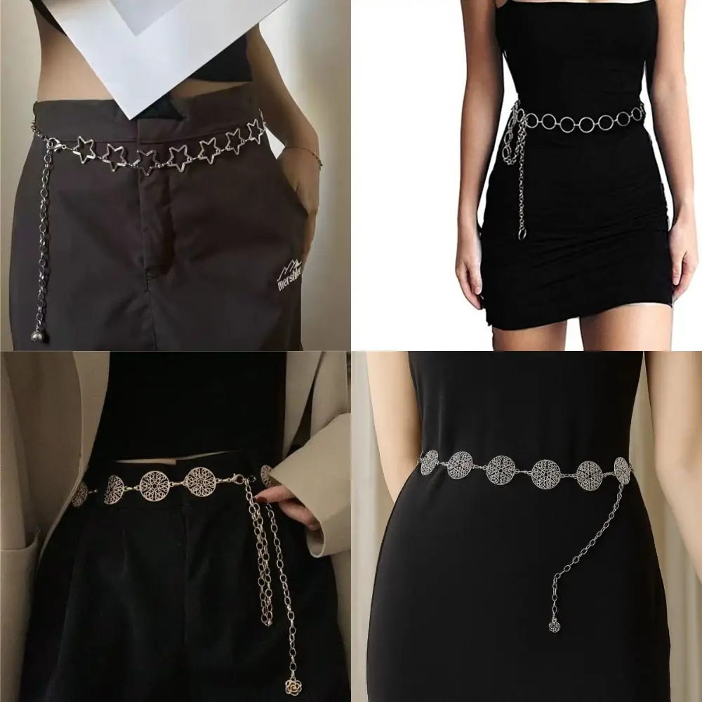 Retro Bohemian Waist Chain Belt Y2K Adjustable Sweater Chain Dress Decoration Trendy Bohemian Belt for Summer Beach Accessories