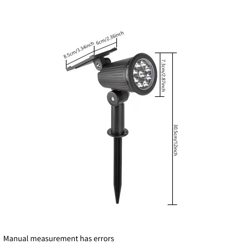 Pathway Lawn Lamp 9 LED Solar Spot Light Outdoor Waterproof Spotlights Solar Garden Lights Landscape Lighting Decoration