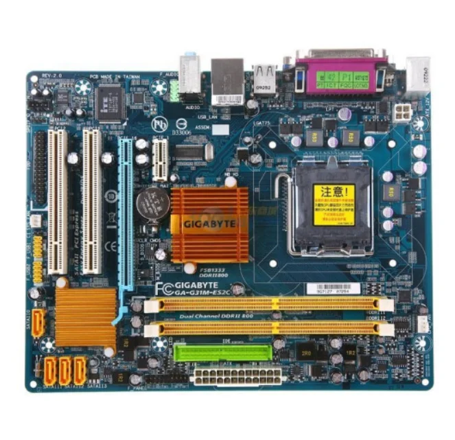 GIGABYTE GA-G31M-ES2C Desktop Motherboard G31 Socket LGA 775 For Core 2 DDR2 4G Micro ATX Original