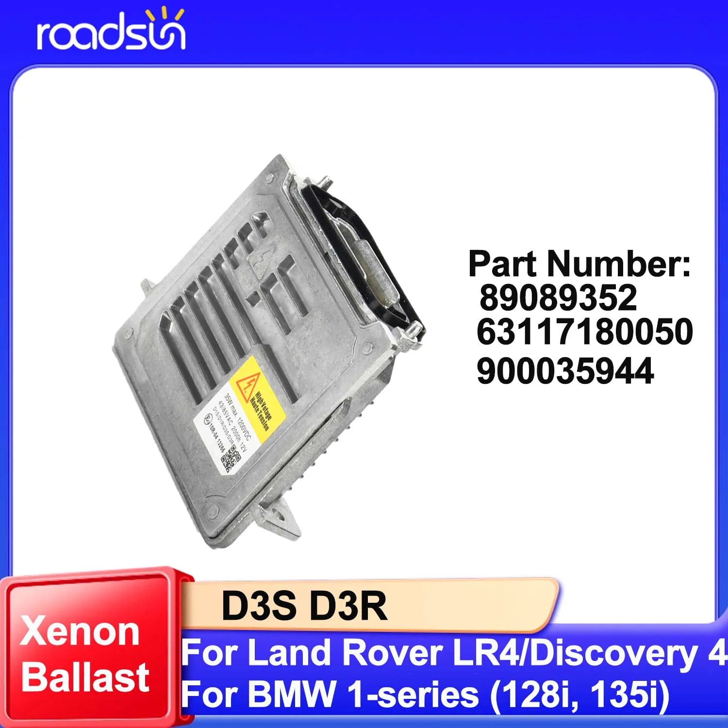 89089352 900035944 Xenon D3S D3R Controller Headlight HID Ballast Replacement For BMW 1-series 128i  For Land Rover LR4