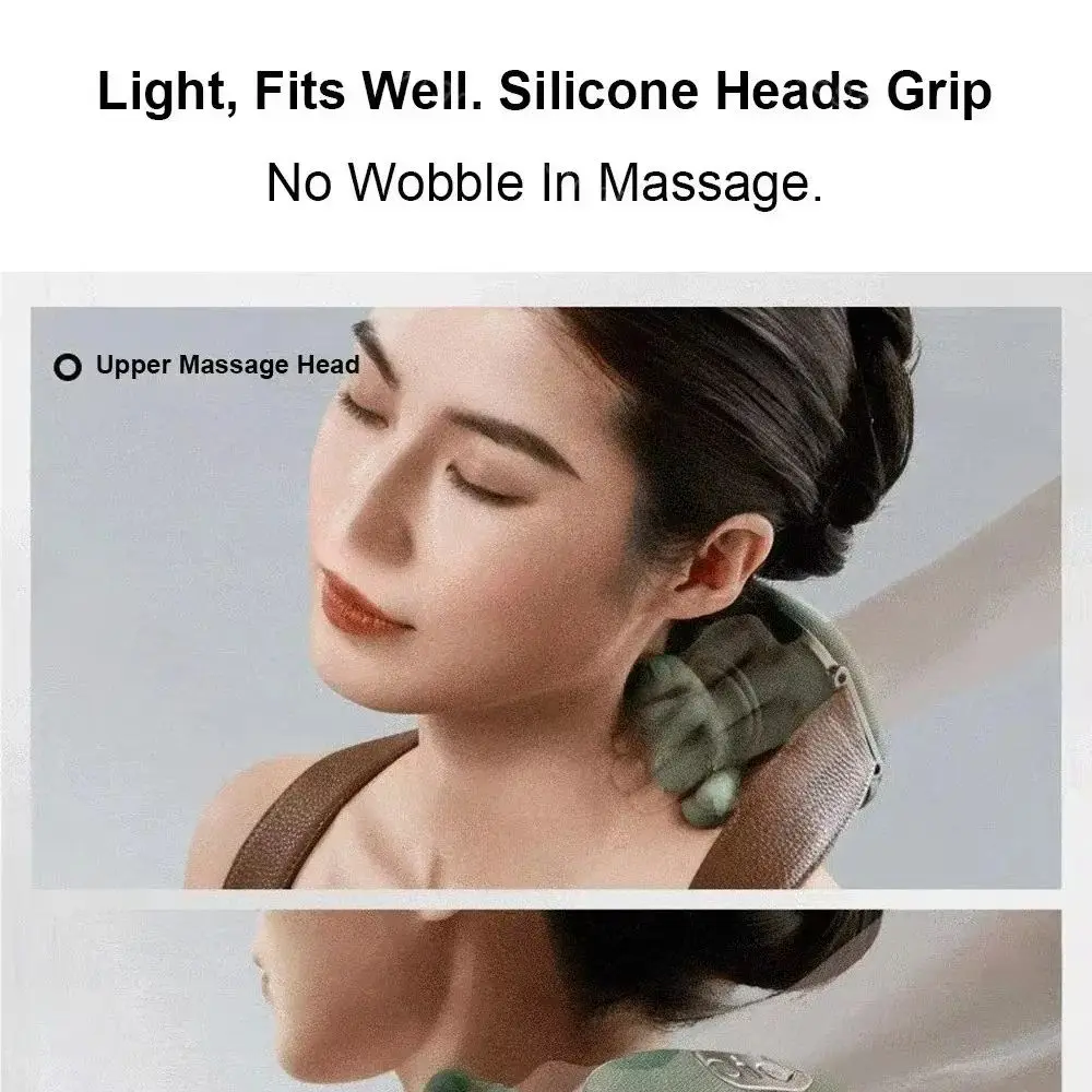 Neck and Shoulder Massager, 3-Speed Kneading Massage Shawl, Wireless Massage Pillow for Home Office Use