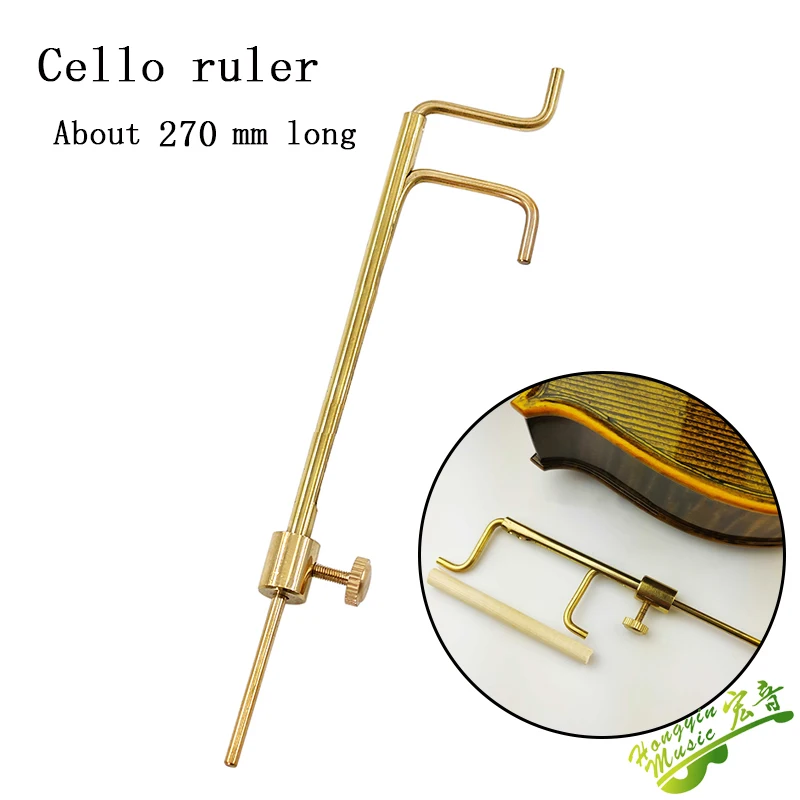 Violin cello sound post installation tool instrument making maintenance sound post hook clip ruler mounting pure copper
