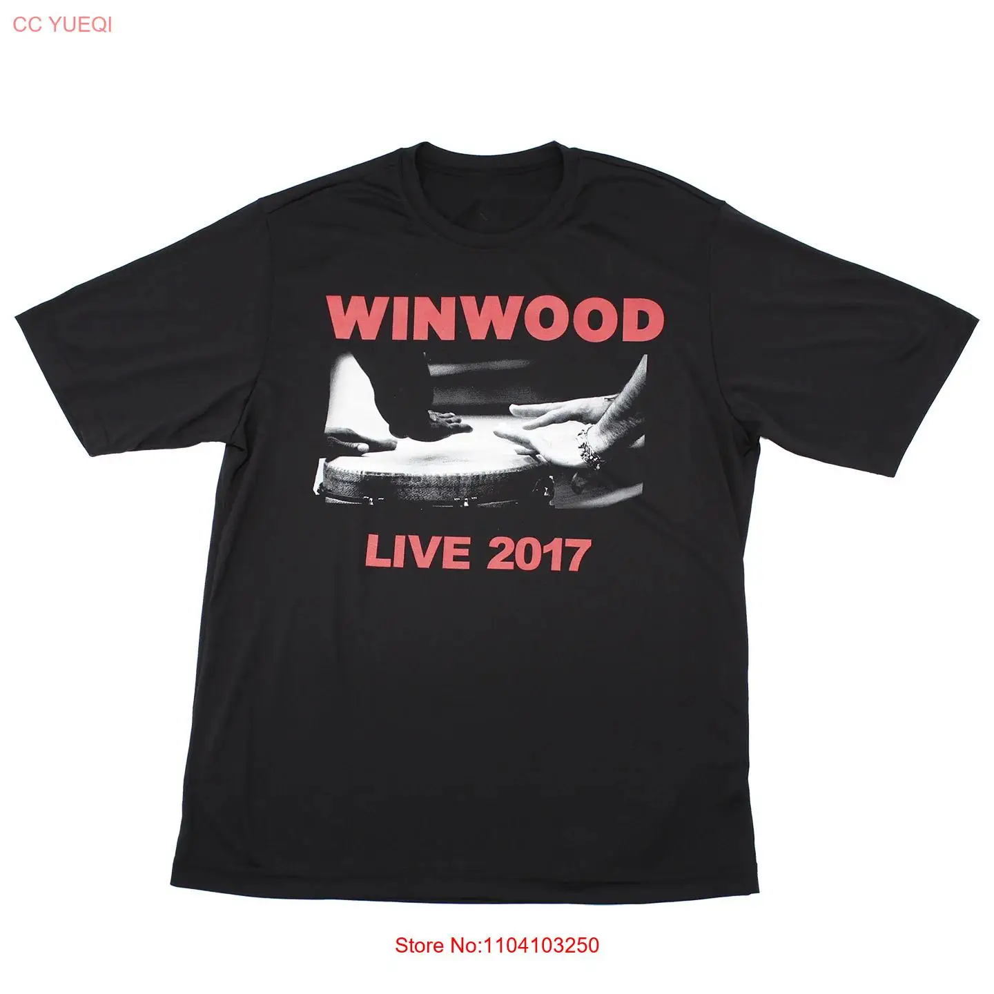 Vtg Steve Winwood Live 2017 Heavy Cotton Black T Shirt For Men DI120