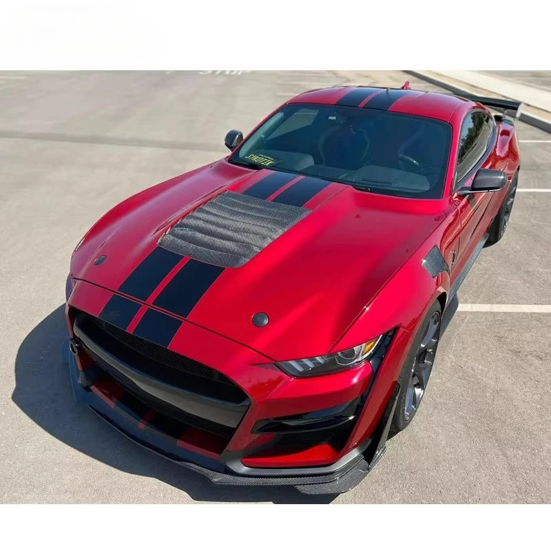 High Quality Car Engine Cover Hoods Carbon Fiber Bonnets for Ford Mustang 2015 - 2017