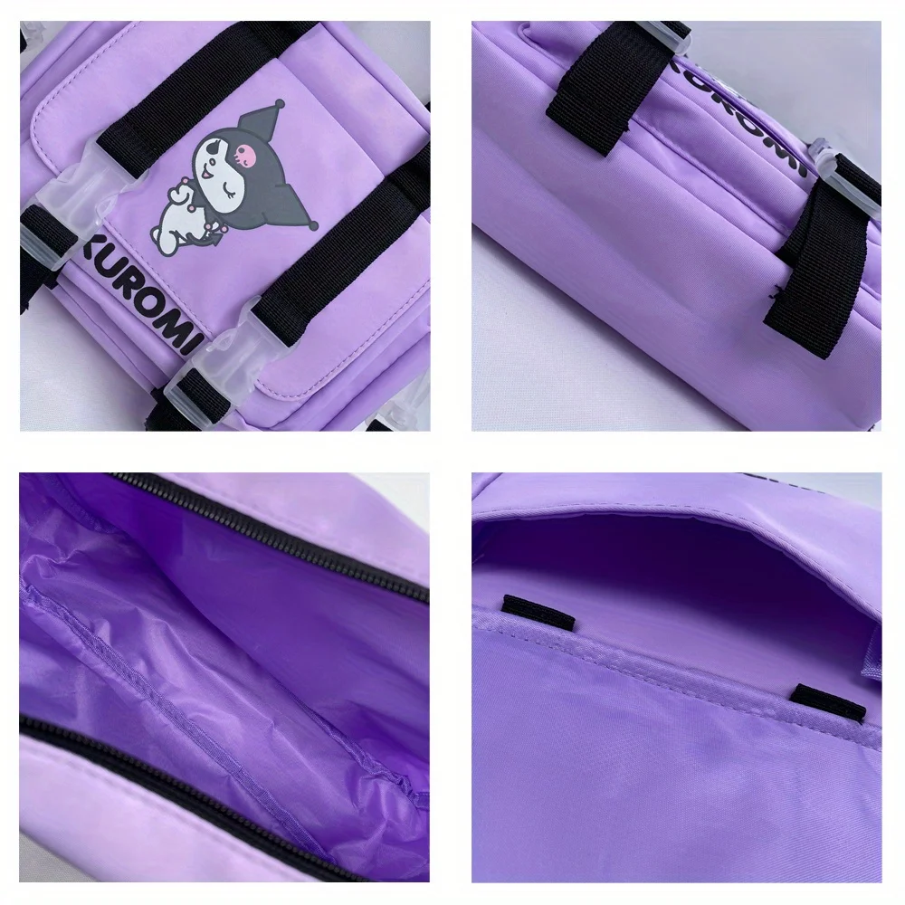 Sanrio Handheld Shoulder Bag with Oblique Back Waterproof Postman Bag Backpack Makeup Bag Contrast Color Women\'s Casual Bag