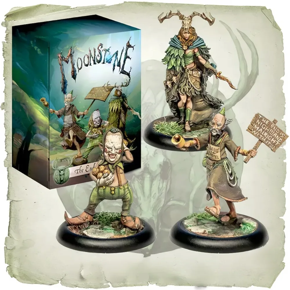 Resin-Modellbausatz 28520 MoonStone Music God Envoy The End Is Nigh, zusammenzusetzende Sammlerskulptur für Hobbyisten