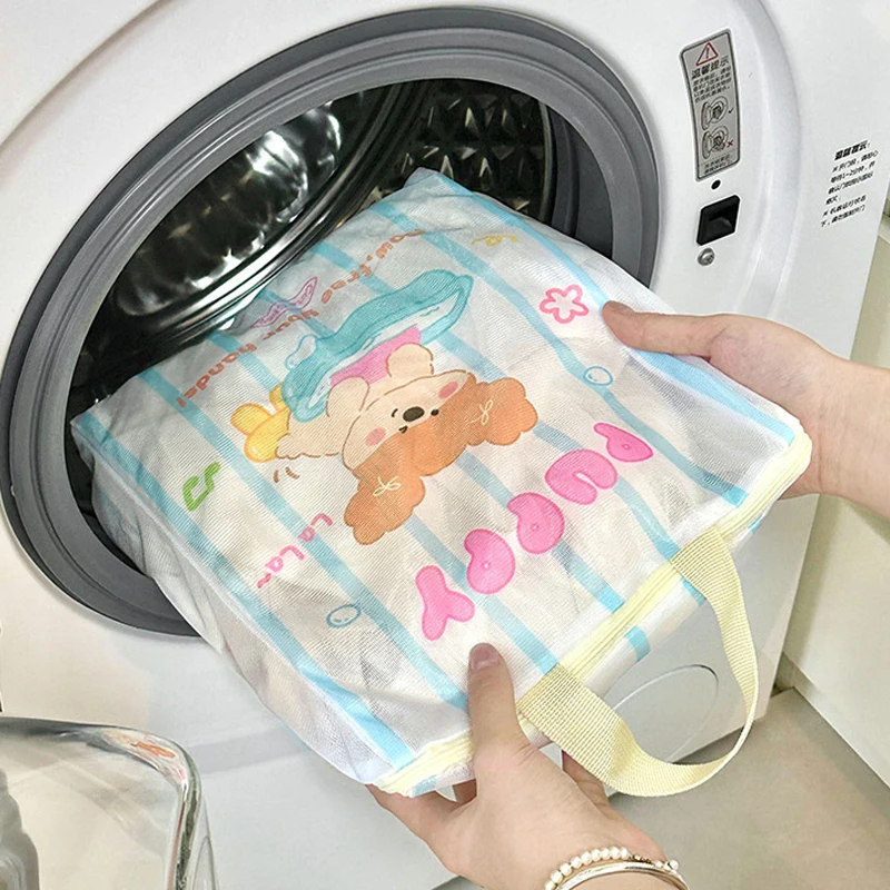 لطيف الدب الكرتون حقيبة الغسيل الملابس المحمولة التعبئة صندوق تخزين أشتات المنزل لعبة حقيبة الغسيل #3