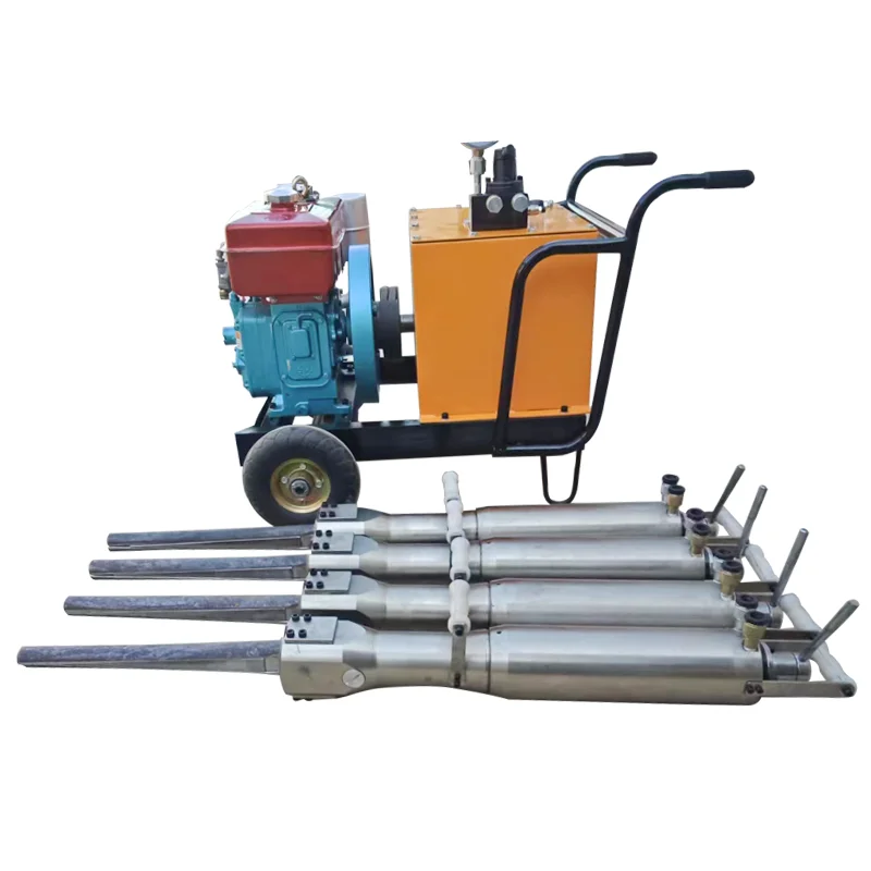 Hard Rock Hydraulic Splitter Stone Splitting Machine for Granite Marble Quarry Road Construction Job Site Use