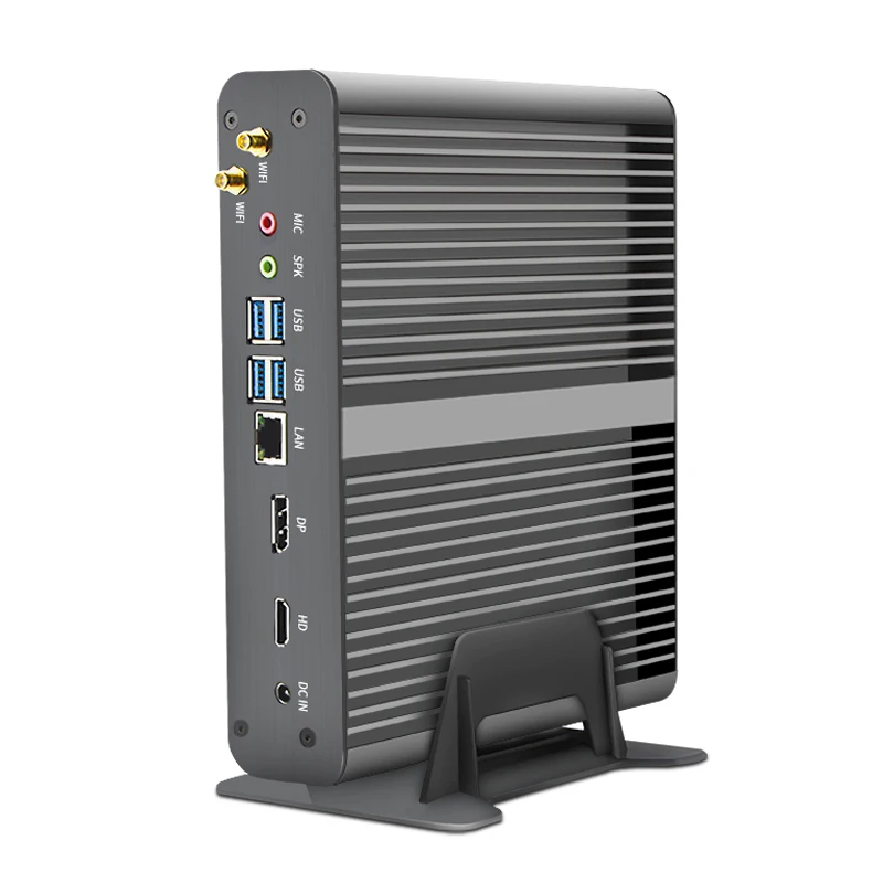 Imagem -06 - Participante Fanless Mini Computador i7 1255u 1165g7 10710u 10510u Ddr4 Msata M.2 Ssd Micro pc Win10 Pro Barebone Htpc Nuc dp Hdmi