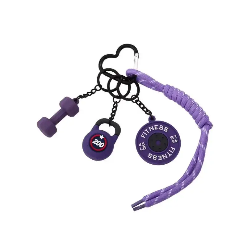 

R1WE Вдохновленный тренажерным залом аксессуар для брелка из ПВХ, прочные материалы для любителей фитнеса