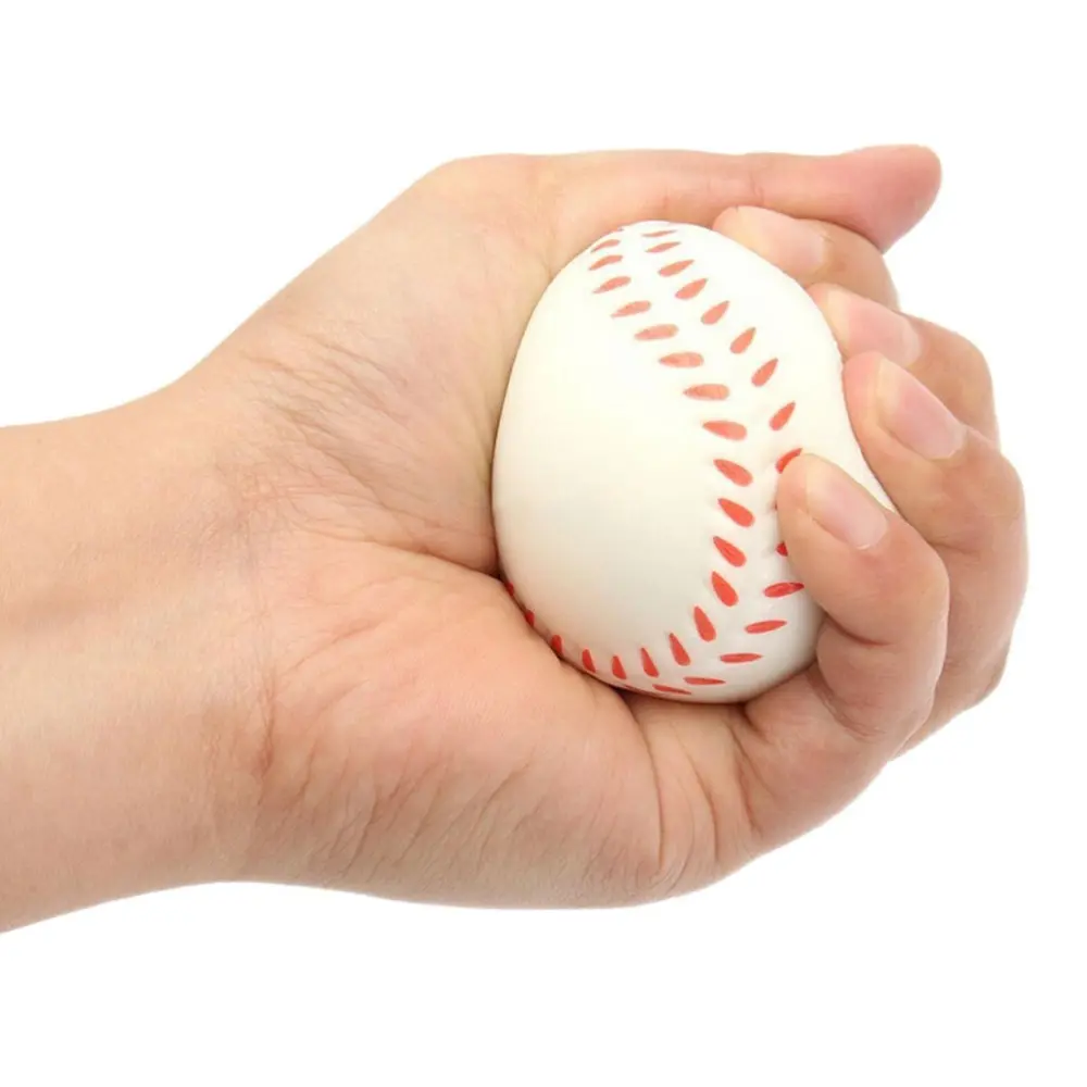 JETTING-1Pc Tools Foam Ball Massage Soft Baseball Shaped Hand Wrist Exercise Stress Relief Relaxation Squeeze