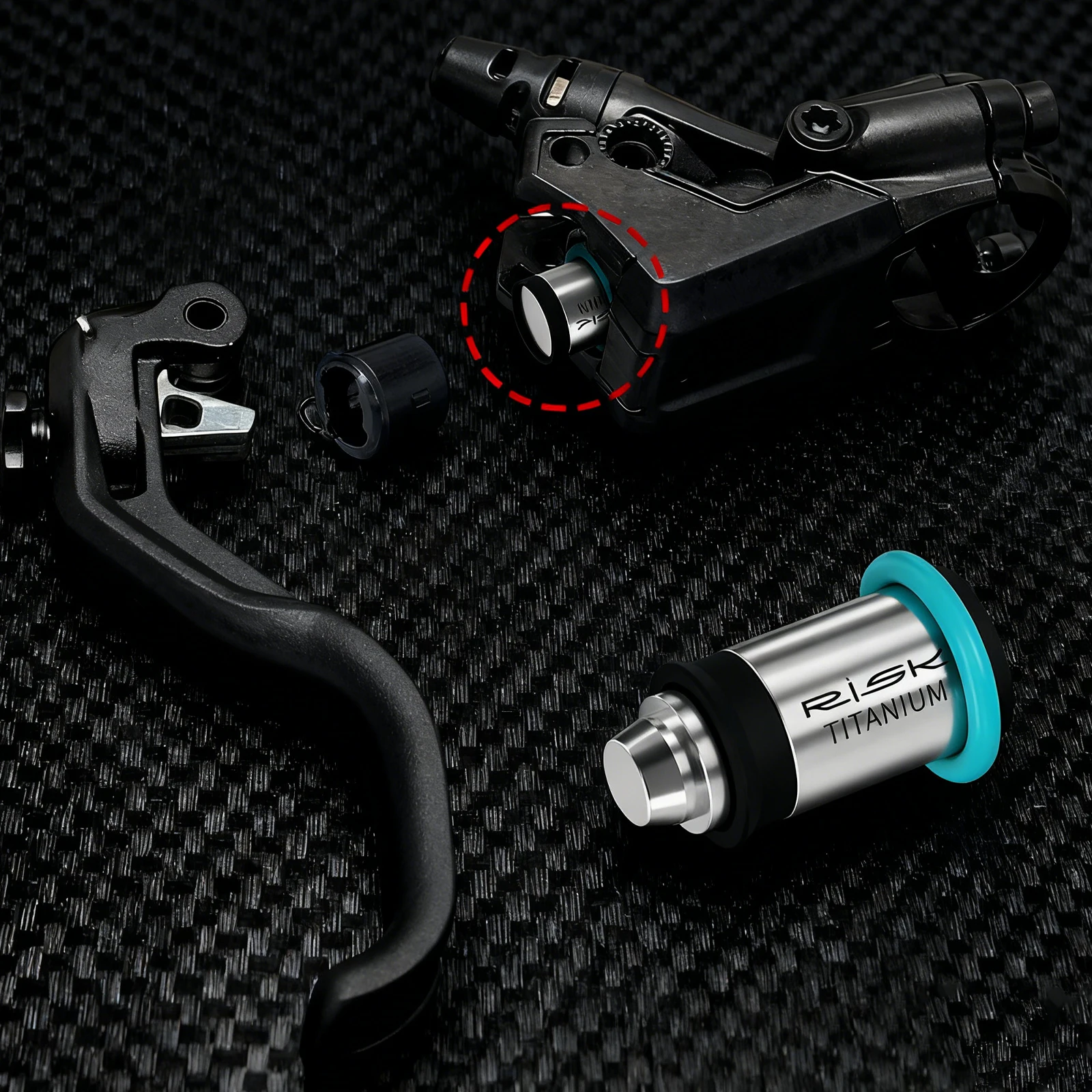 Bicycle Titanium Brake Lever Piston Ultra-Lightweight Alloy Bicycle Brake Piston with Sealing Ring for Magura MT2/4/5/6/7/8/HC - view 3