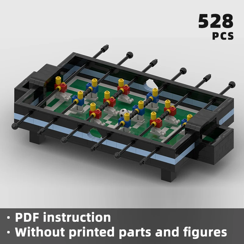 fun filled small table football bricks mini soccer blocks tabletop game moc building unique display klocki