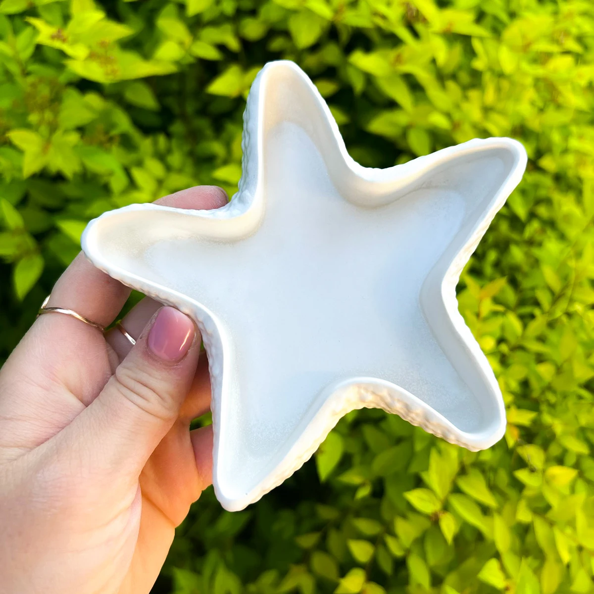 Bandeja de estrela do mar 3d, molde de silicone, faça você mesmo, pentagrama, armazenamento de joias, moldes de paletes, gesso, placa de resina de concreto, molde de fundição, decoração de casa