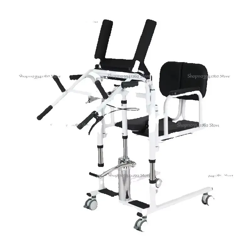 CE MKR Folding Toilet Shower Disabled Hydraulic Elderly Rehabilitation Patient Lift Transfer Chair