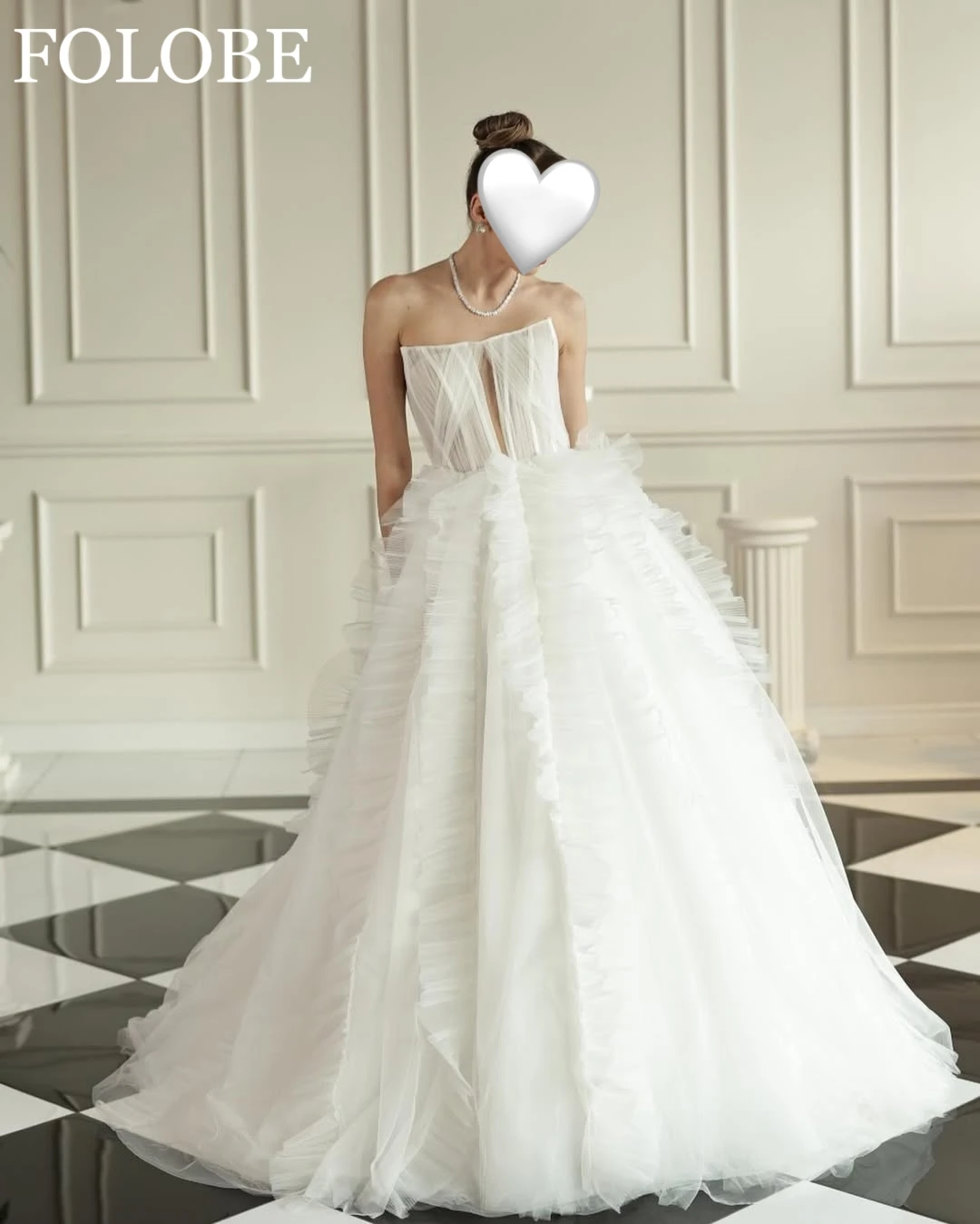 

Strapless White Bridal Gowns A-line Sexy Lace Appliques Wedding Dress Women 2025 Floor Length Formal Evening Dresses Customized