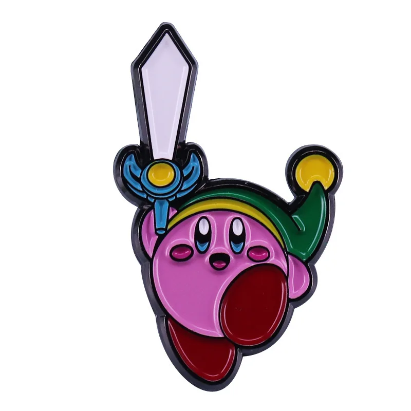 Kirby Anime Pins for Backpacks Badges on Manga Enamel Pin Accessories for Jewelry Cute Things Brooches Gift