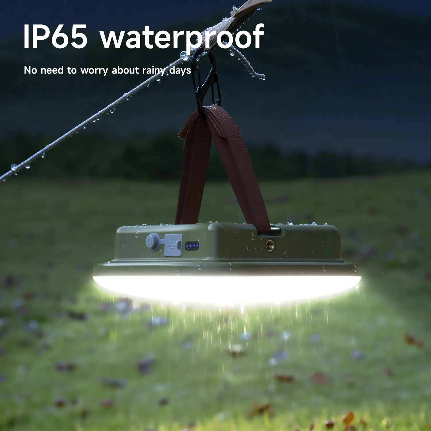 MOSLIGHTING فانوس التخييم في الهواء الطلق 50 واط 80 واط المحمولة PD QC 3.0 شحن سريع الكشاف مع 5 طرق عكس الضوء خيمة معلقة مصباح