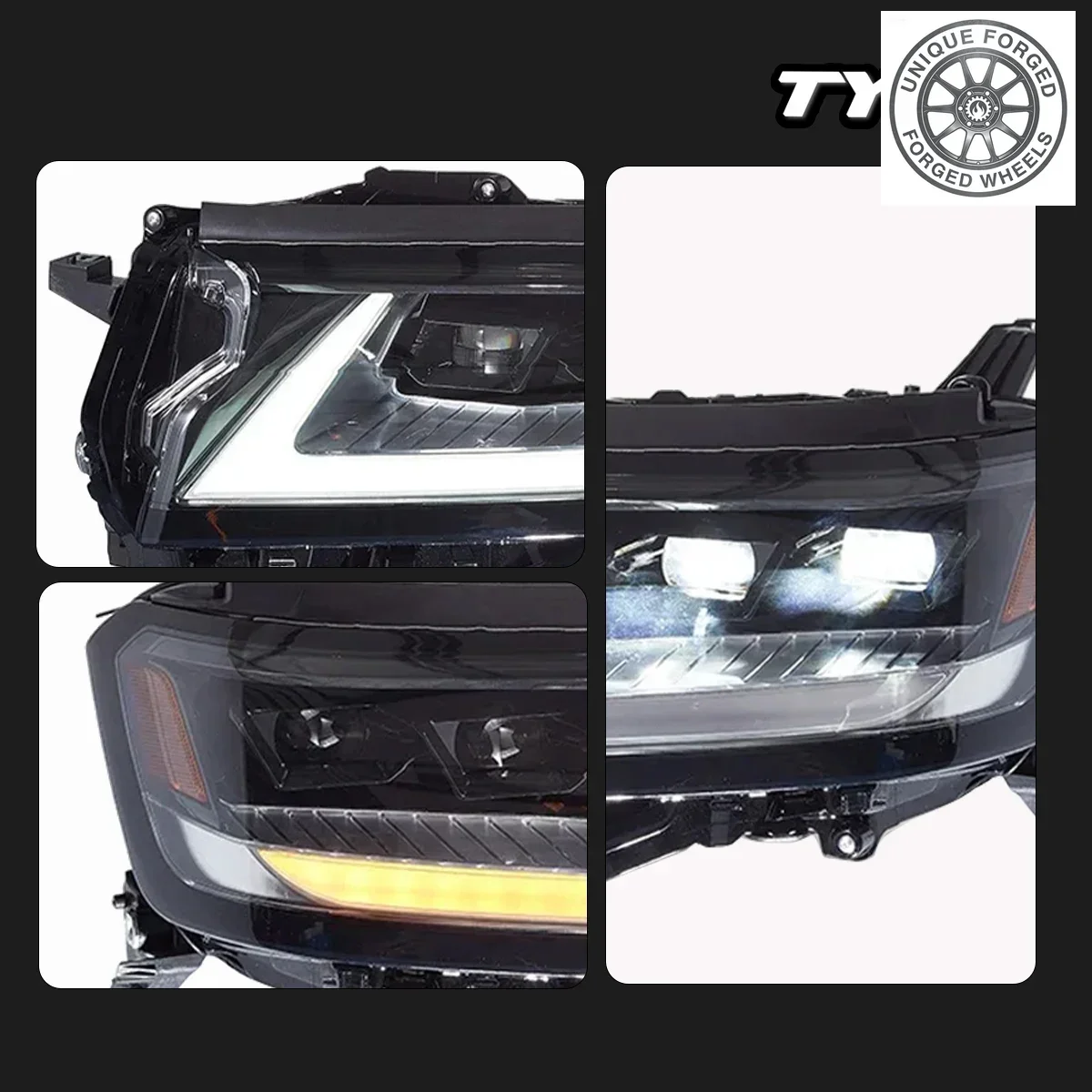 

Автомобильные аксессуары BCAuto для Land Cruiser LC300 2022-2023: Обновленные фары с динамическими ДХО и светодиодными поворотниками