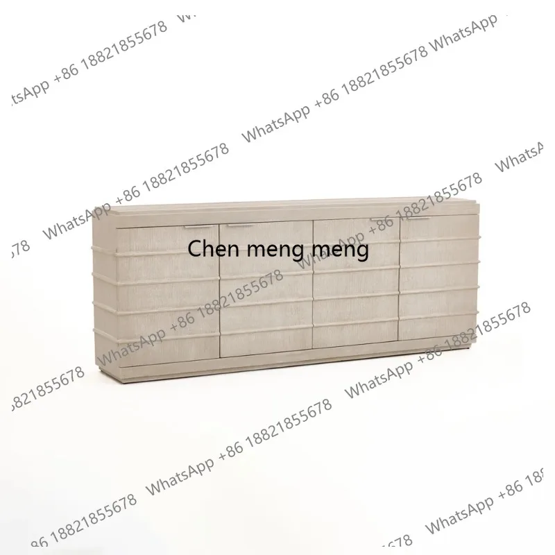 

Handmade Nordic Country Antique Solid Wood Four-Door Sideboard Cabinet for Living Room Home