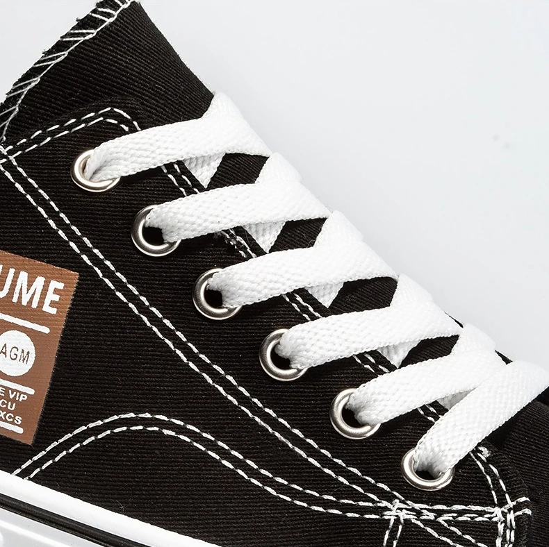 Mode rutschfeste Männer Casual Canvas Schuhe Bequeme flache Turnschuhe – Detail 3