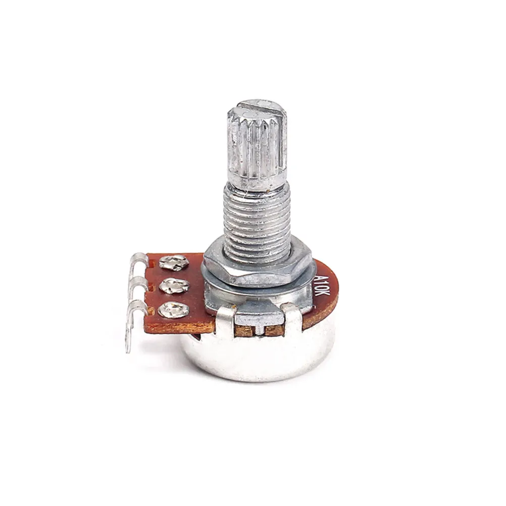 A10k Mini Curved Shaft Potentiometer Long Knurled Split Design for Professional Guitar Volume and Tone Control Guitar