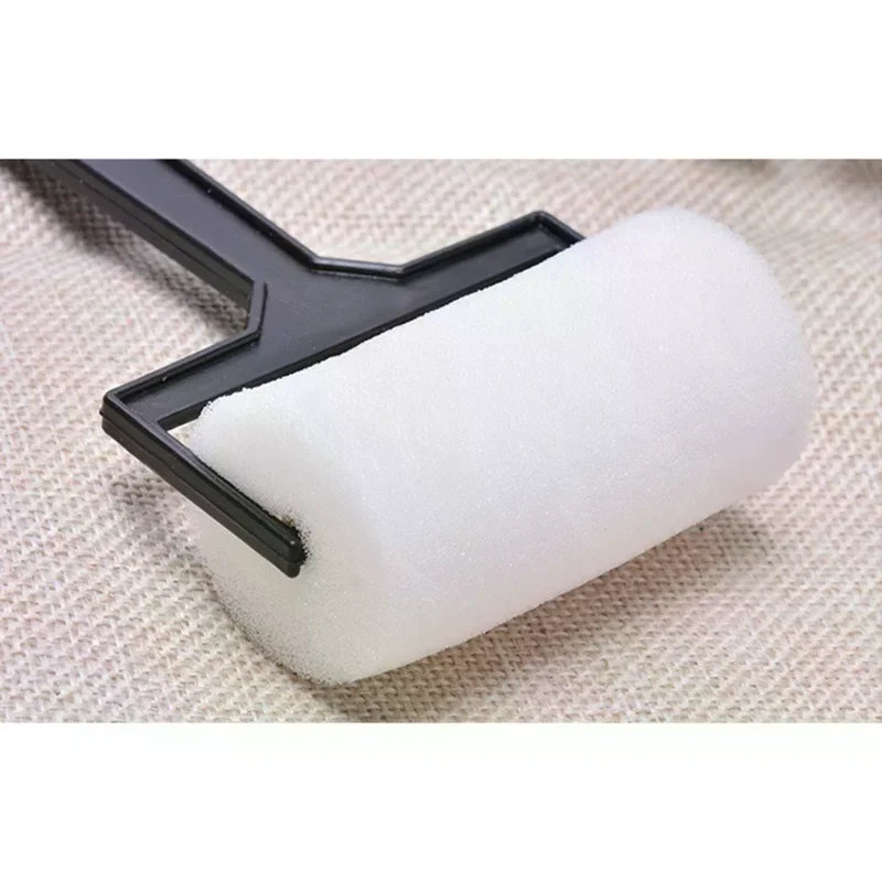3pcs White Sponge Brush Foam Painting Roller Brush Kids Craft Tool Drawing